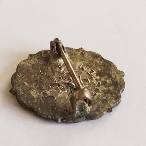 Vintage Methodist Sunday School pin brooch Little System blue silver tone - Picture 7 of 10